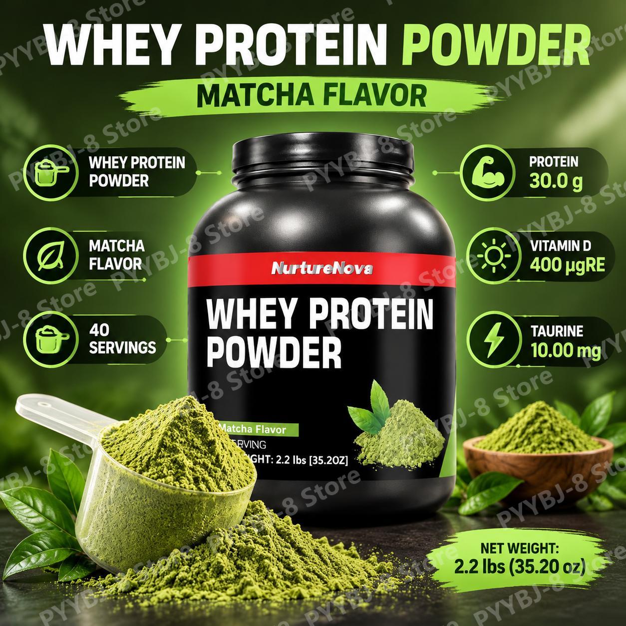 Matcha Flavor Whey Protein Pow - Fitness Nutrition Protein review and price