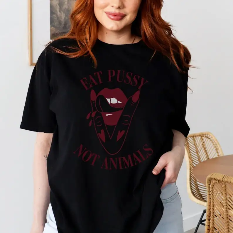 Unisex Vegan T-Shirt Eat Pssy  - Nutrition Fitness review and price