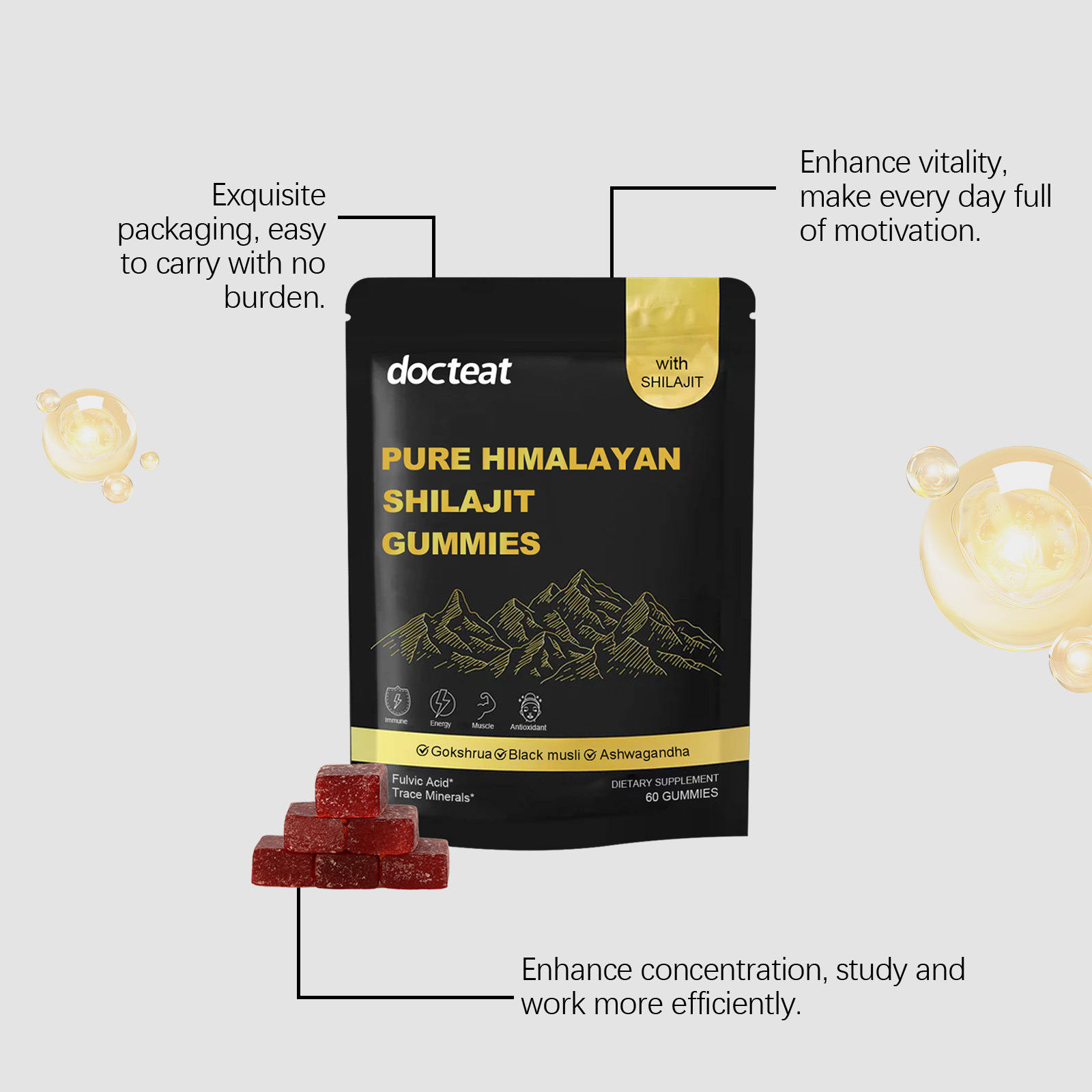 Shilajit Gummies High Potency  - Shilajit Resin Pure review and price