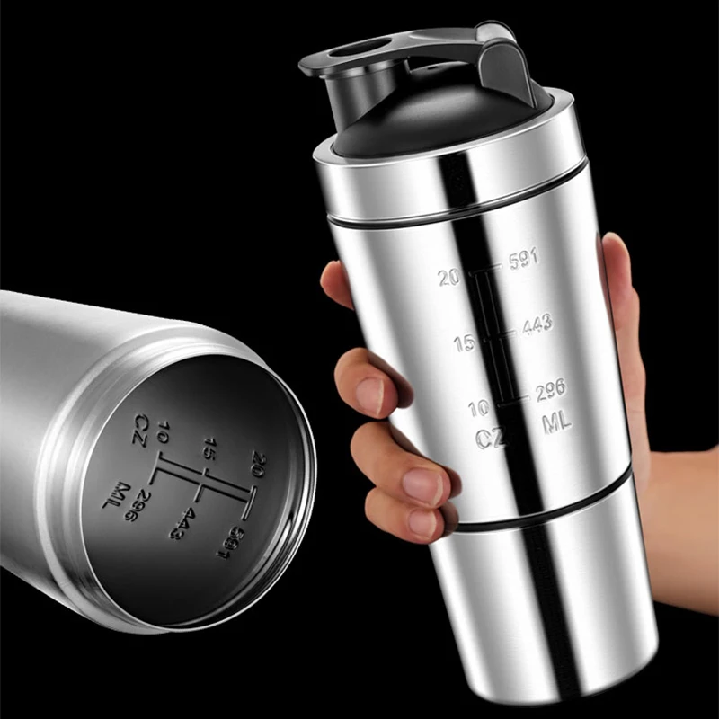 Stainless Steel Protein Shaker - Fitness Nutrition Protein review and price