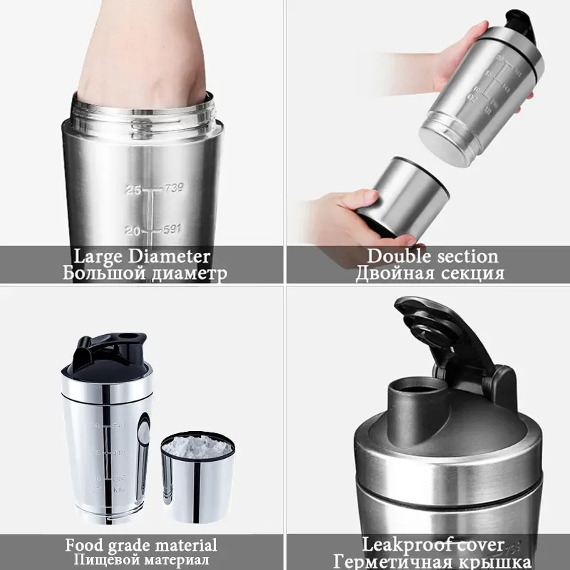 Stainless Steel Protein Shaker - Fitness Nutrition Protein review and price
